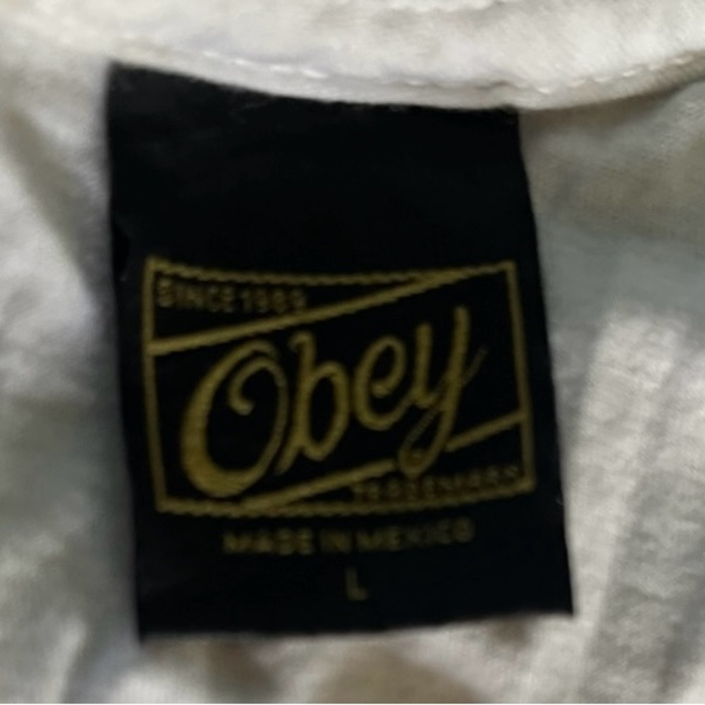Obey White Graphic Tank Top - Picture 2 of 3